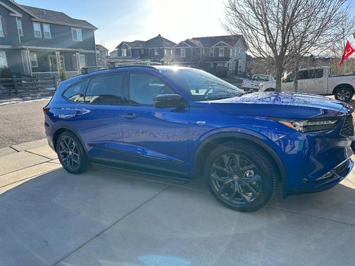 Blue 2023 Acura MDX A-Spec Package