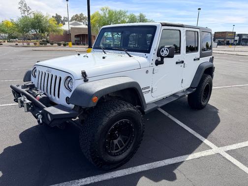 White 2015 Jeep Wrangler Unlimited Sport