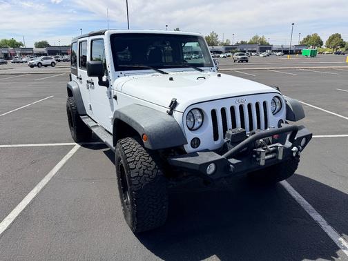 White 2015 Jeep Wrangler Unlimited Sport