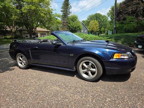 Blue 2002 Ford Mustang GT