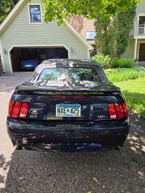 Blue 2002 Ford Mustang GT