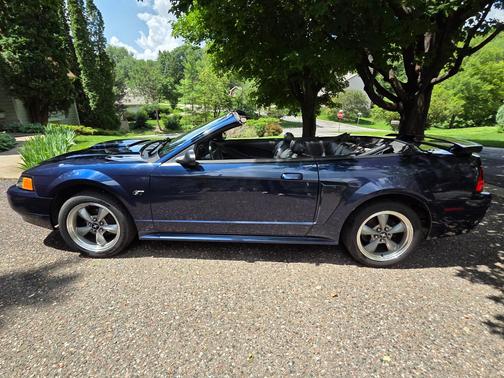 Blue 2002 Ford Mustang GT