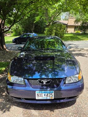 Blue 2002 Ford Mustang GT