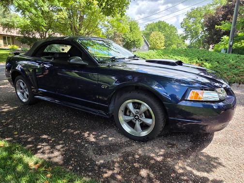 Blue 2002 Ford Mustang GT