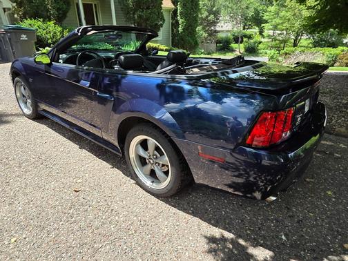 Blue 2002 Ford Mustang GT