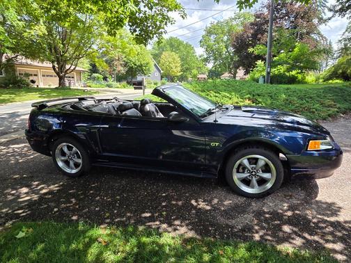 Blue 2002 Ford Mustang GT
