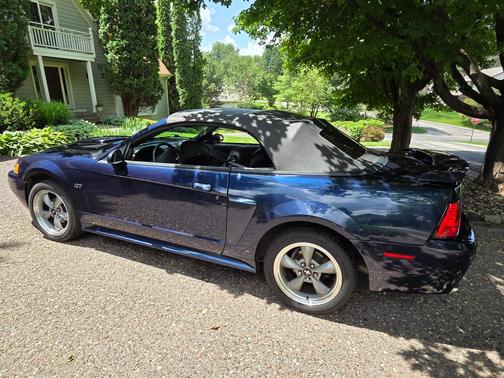 Blue 2002 Ford Mustang GT
