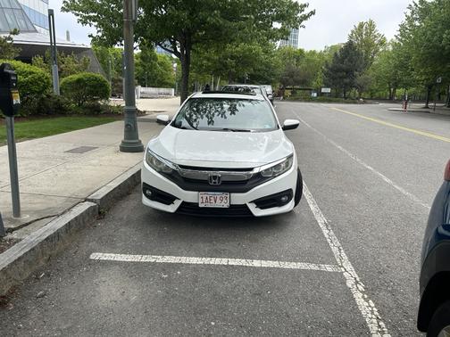 White 2016 Honda Civic EX-L