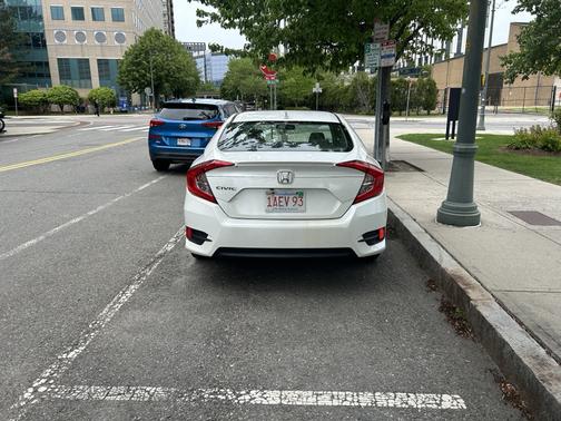 White 2016 Honda Civic EX-L