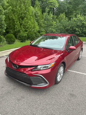 Red 2022 Toyota Camry LE