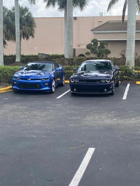 Blue 2013 Dodge Challenger SRT8