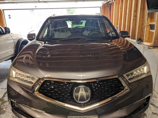 Gray 2017 Acura MDX 3.5L w/Advance Package