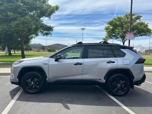 Silver 2021 Toyota RAV4 Hybrid XSE
