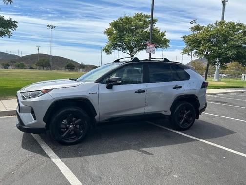 Silver 2021 Toyota RAV4 Hybrid XSE