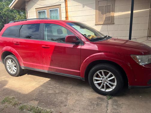 Red 2015 Dodge Journey SXT