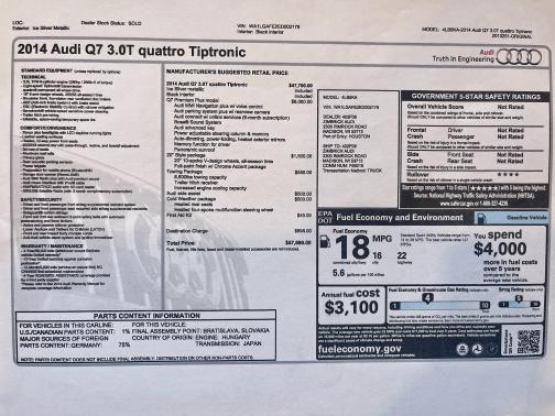 2014 Audi Q7 3.0T Premium Plus