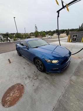 Blue 2017 Ford Mustang EcoBoost
