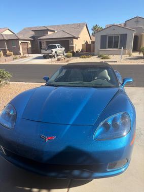 Blue 2008 Chevrolet Corvette Base