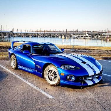 Blue 1996 Dodge Viper GTS