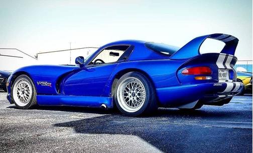 Blue 1996 Dodge Viper GTS