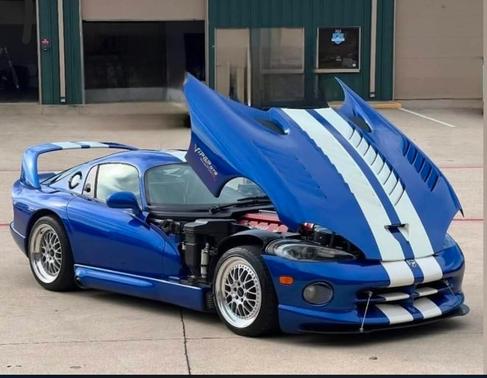 Blue 1996 Dodge Viper GTS