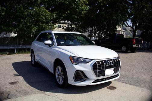 White 2021 Audi Q3 45 S line Premium