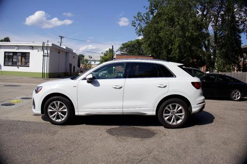 White 2021 Audi Q3 45 S line Premium