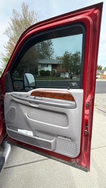 Red 2001 Ford F-250 Lariat Crew Cab Super Duty