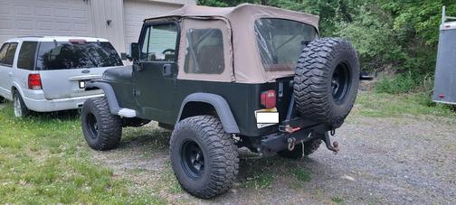 Black 1995 Jeep Wrangler SE 4WD