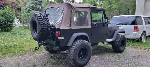 Black 1995 Jeep Wrangler SE 4WD