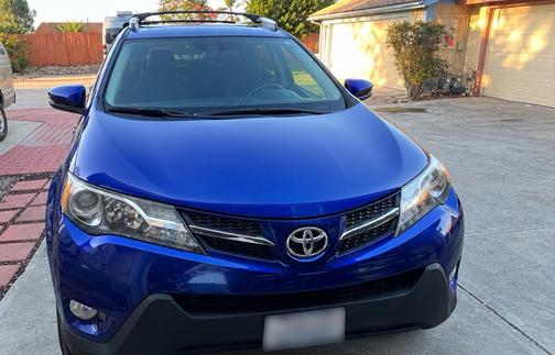 Blue 2015 Toyota RAV4 XLE