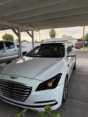 White 2015 Hyundai Genesis 3.8