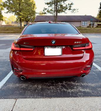 Red 2019 BMW 330 i xDrive