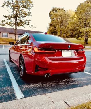 Red 2019 BMW 330 i xDrive