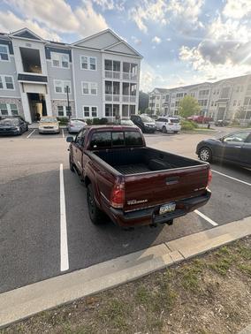 Red 2008 Toyota Tacoma Access Cab