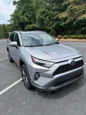 Silver 2022 Toyota RAV4 Hybrid XLE Premium