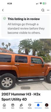 Orange 2007 Hummer H3 Base
