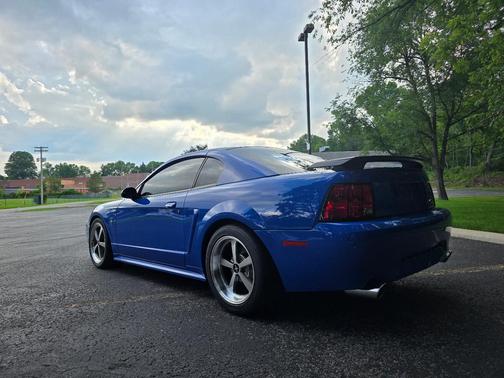 Blue 2003 Ford Mustang Mach I