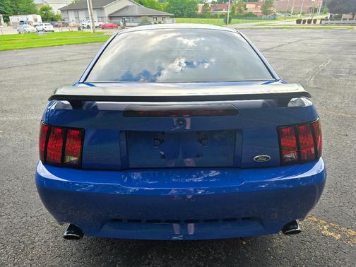 Blue 2003 Ford Mustang Mach I