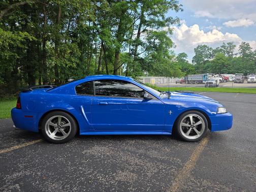 Blue 2003 Ford Mustang Mach I