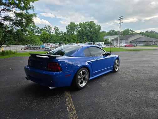 Blue 2003 Ford Mustang Mach I
