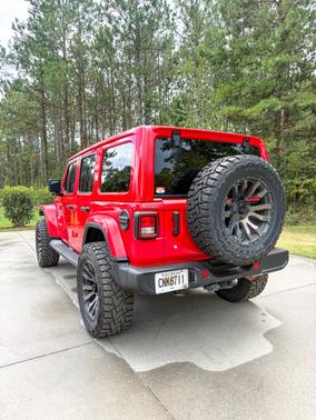 Red 2018 Jeep Wrangler Unlimited Sahara