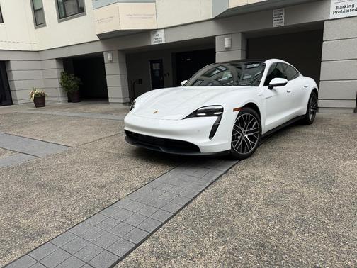 White 2021 Porsche Taycan Taycan 4S