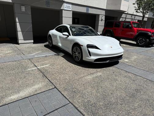 White 2021 Porsche Taycan Taycan 4S