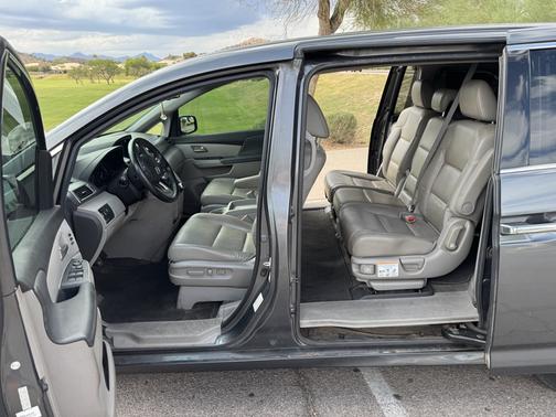 Silver 2012 Honda Odyssey Touring Elite