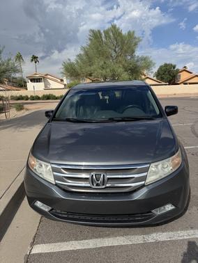 Silver 2012 Honda Odyssey Touring Elite