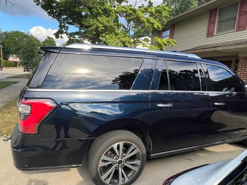 Blue 2021 Ford Expedition Max Platinum