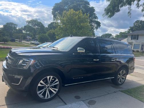 Blue 2021 Ford Expedition Max Platinum