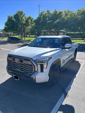 White 2025 Toyota Tundra Platinum