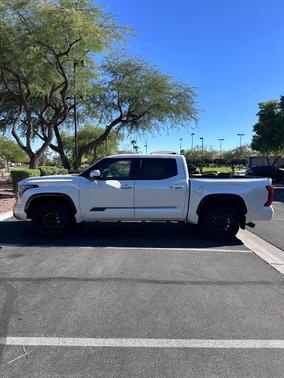White 2025 Toyota Tundra Platinum